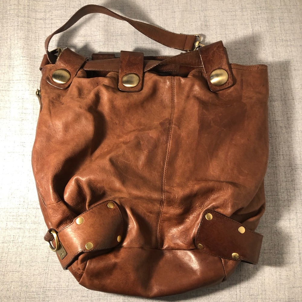Kooba Brown Leather Bucket Bag with gold hardware - Picture 10 of 15